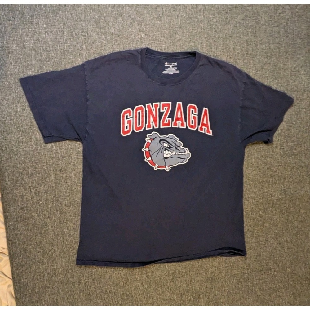 Gonzaga University Bulldogs NCAA College Cotton Tee T-Shirt Mens Sz XL Crew Neck